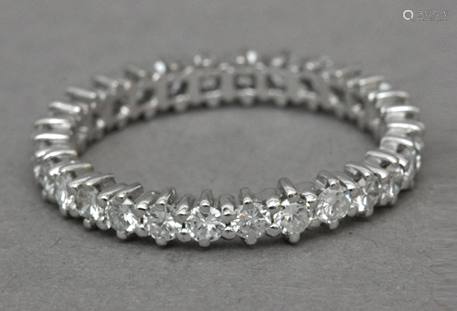 A brilliant cut diamonds eternity ring