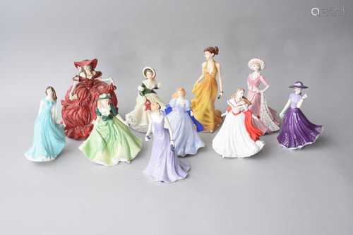 Royal Worcester, Royal Doulton and Coalport ladies