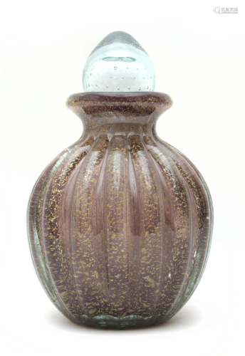 A 20th century Brazilian liquor bottle in Labone glass
