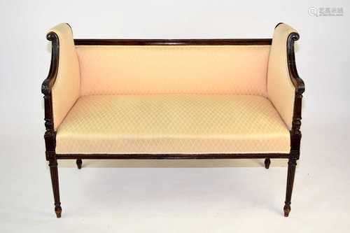 An Edwardian mahogany, Neoclassical style, sofa