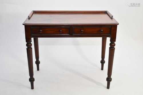 A William IV mahogany writing table