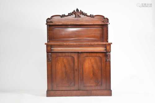 A late Victorian mahogany chiffonier