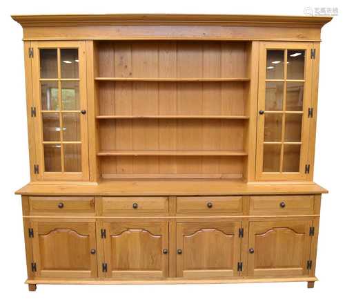 A large light oak dresser cabinet by Venables Brothers, Ches...