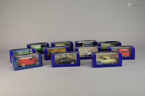 A collection of 78 Atlas Editions Tintin vehicles, all boxed