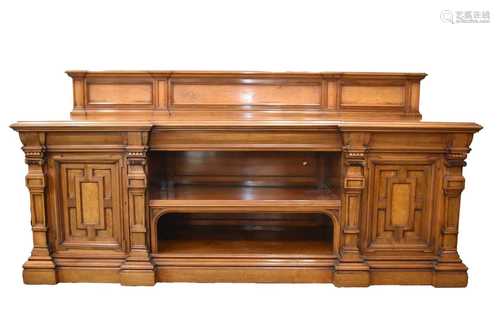 A gargantuan, late 19th century walnut and figured walnut si...