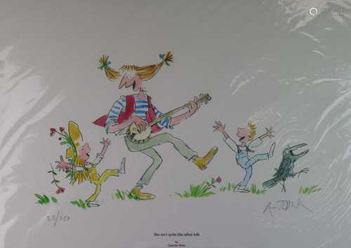 Quentin Blake (b.1932) She Isn't Quite Like Other Folk