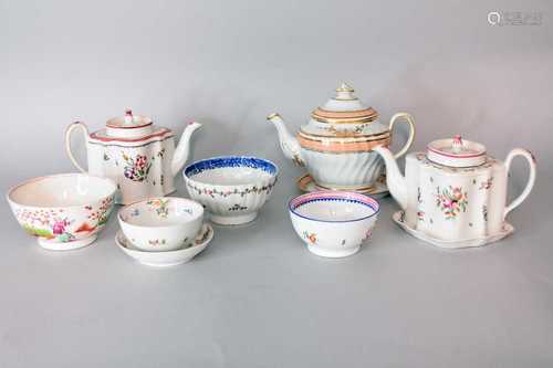 A group of New Hall porcelain, early 19th century