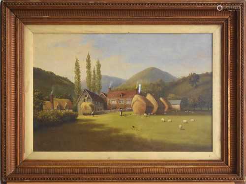 British School (20th Century) Two Paintings South Shropshire