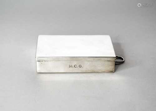 A Victorian silver sandwich box