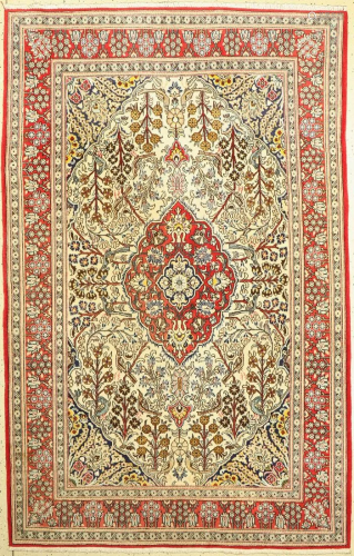 Qum old, Persia, approx. 60 years, wool silk, approx.