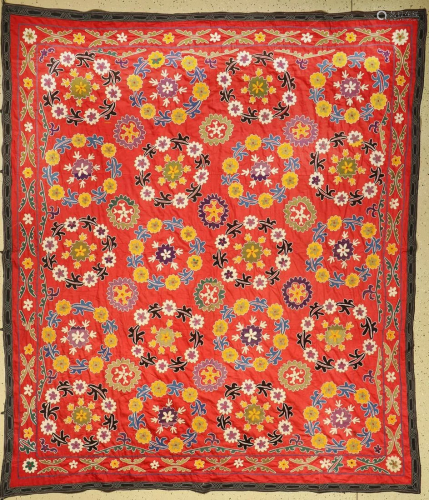 Suzani, Uzbekistan, around 1930/1940, silk embroidery