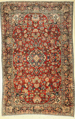 Saruk antique, Persia, around 1910, wool on cotton