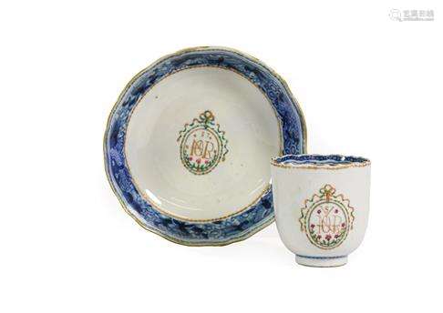 A Chinese Porcelain Coffee Cup and Saucer from the Sir Joshu...