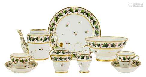 A Paris Porcelain Tea and Coffee Service, early 19th century...