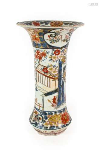 An Imari Porcelain Beaker Vase, Edo period, late 17th/early ...