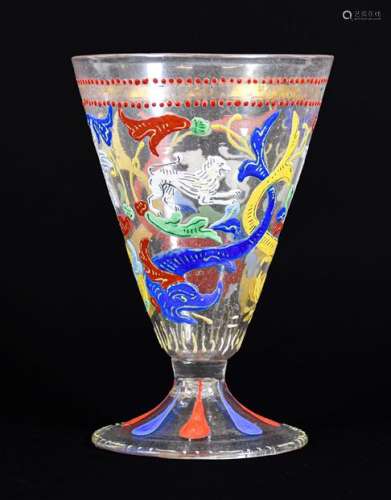 A Renaissance Style Venetian Glass Goblet, Venice and Murano...