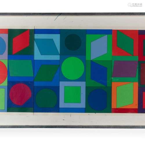 *Victor VASARELY (1906-1997) Compositions géométriques Sérig...