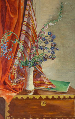 M Ware Mitchell, oil on canvas, wild flowers, 76cm x 50cm, u...