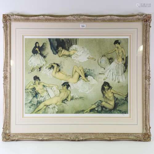 William Russell Flint, limited edition print, naked girls, s...