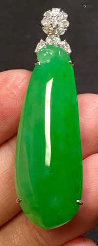 ICY GREEN JADEITE PENDANT