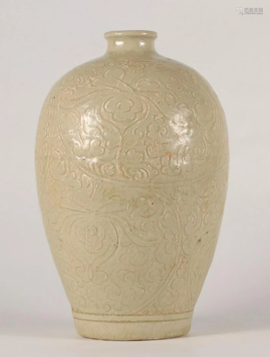 YAOZHOU WARE FLOWER PATTERN MEI VASE