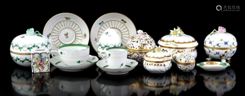 13 pieces Herend Hungary porcelain