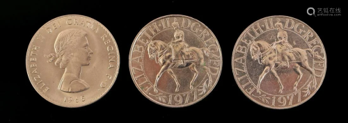 3 English commemorative coins