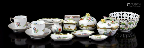 12 pieces Herend Hungary porcelain