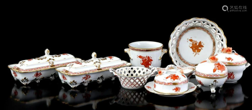 9 pieces Herend Hungary porcelain