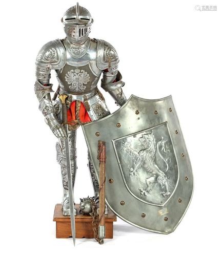 Beautifully decorated repro iron armor