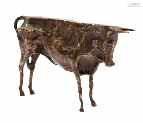 Bronze bull after design Picasso