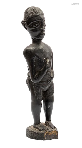 African wooden fertility statue