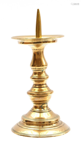 Brass candlestick 17th/18th century