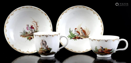 Ansbach porcelain cup and saucer