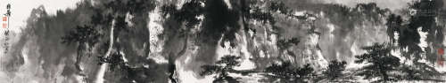 谢稚柳（1910～1997） 1973年作 泼墨山水 手卷 水墨纸本