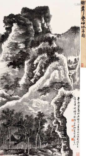 谢稚柳（1910～1997） 1987年作 山林卧游图 立轴 水墨纸本