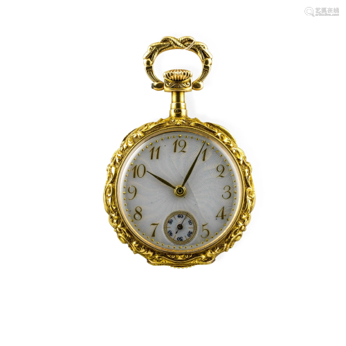 OMEGA - Raffinato orologio da collo con decori