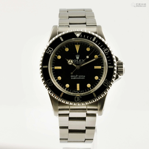 ROLEX - Sumbariner ref 5513, vetro plastica, acciaio,