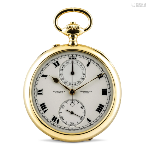 VACHERON & CONSTANTIN - Prestigioso cronografo da tasca