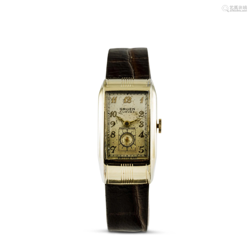 GRUEN - Curvex Coronet ref 330-356, gold filled 10k,