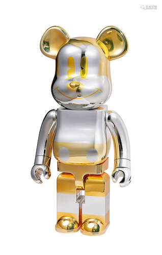 BE@RBRICK 2019年作 空山基×迪斯尼联名款 米奇 1000% PVC 电镀