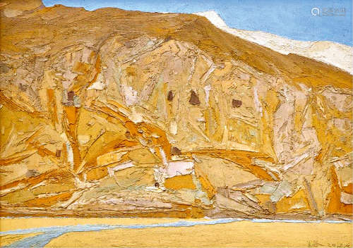 肖谷（b.1958） 2013年作 西域风情 布面油画