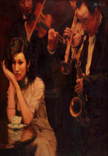 陈逸飞（b.1946） 1998年作 上海梦 布面油画