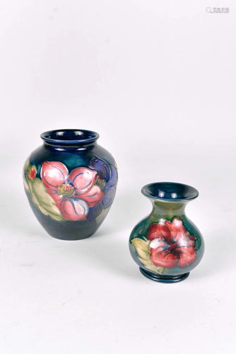 Moorcroft, Walter - Two porcelain vases - 1928-53