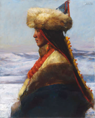 张利（b.1958） 2012年作 高原明珠 布面油画
