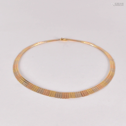 18kt yellow gold european necklace