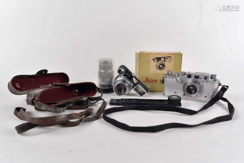 Leica - Vintage 35mm camera with extra lenses - 1937