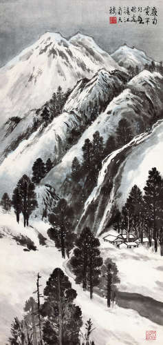 黄幻吾（1906～1985） 雪山图 立轴 设色纸本
