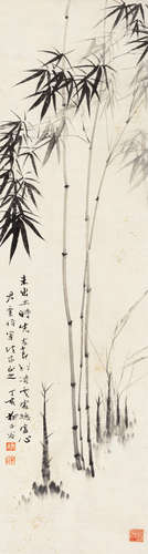 柳子谷（1901～1986） 1947年作 节节高升 立轴 水墨纸本