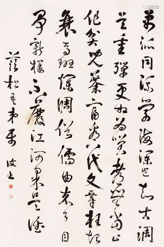 严复（1854～1921） 行书 立轴 纸本